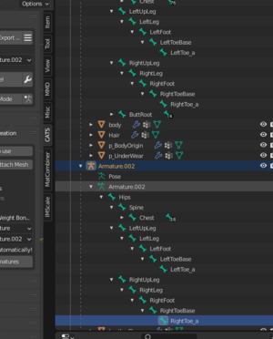 Once names are all done, hit the armature merge.